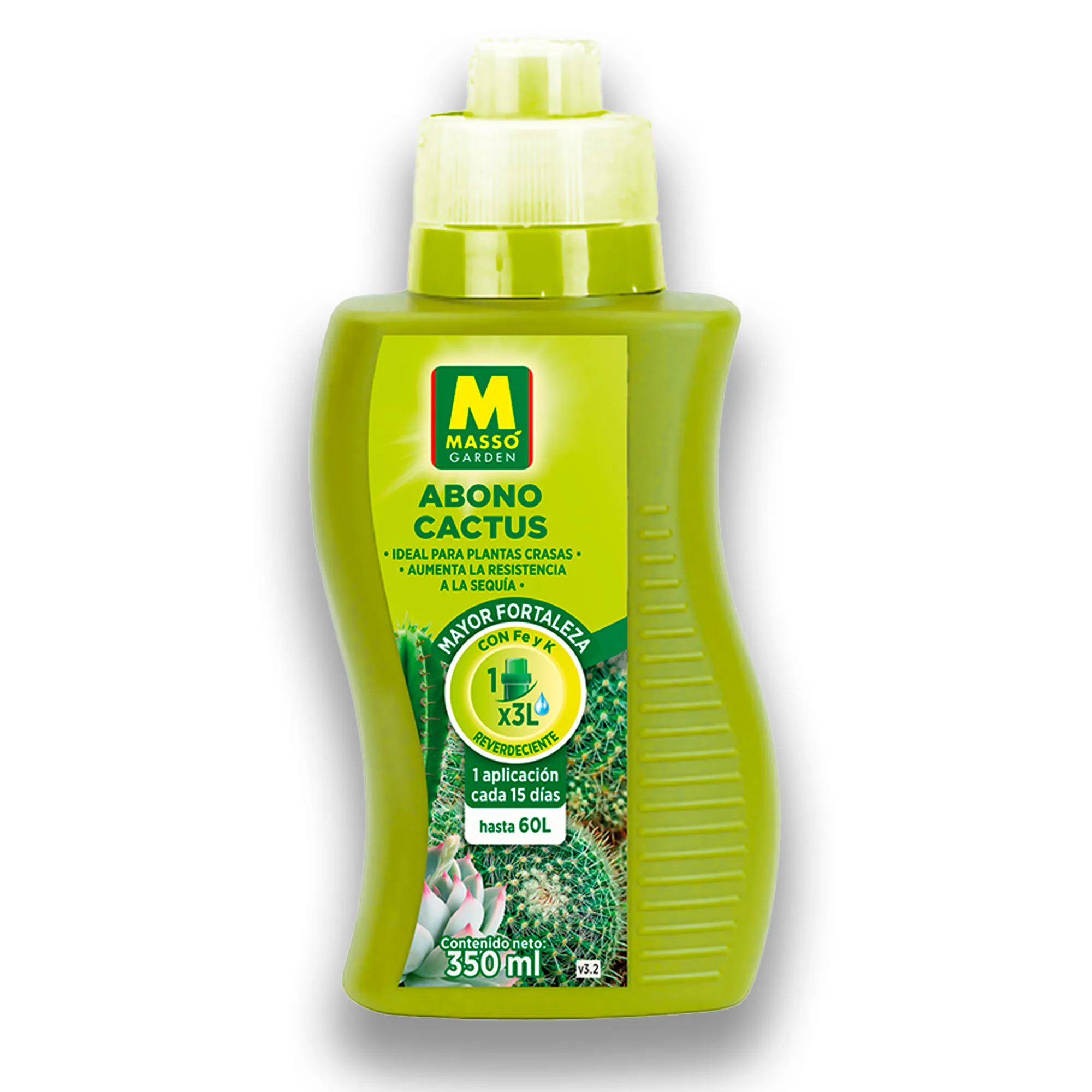 Abono Líquido Cactus y Suculentas Massó 350 ml