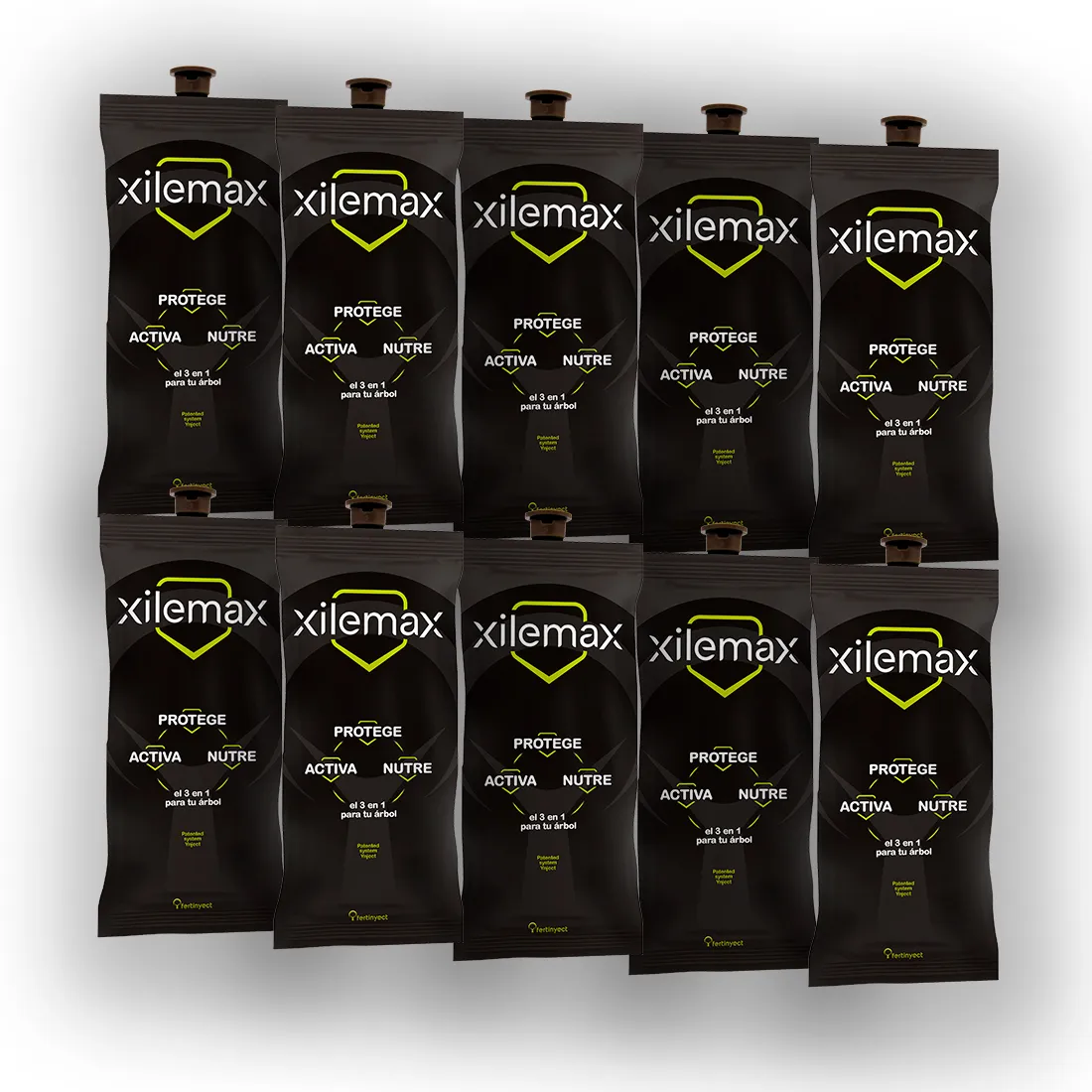 XileMax PACK de 10 Unidades – Abono en Forma de Inyección Autopresurizado para Árboles y Palmeras