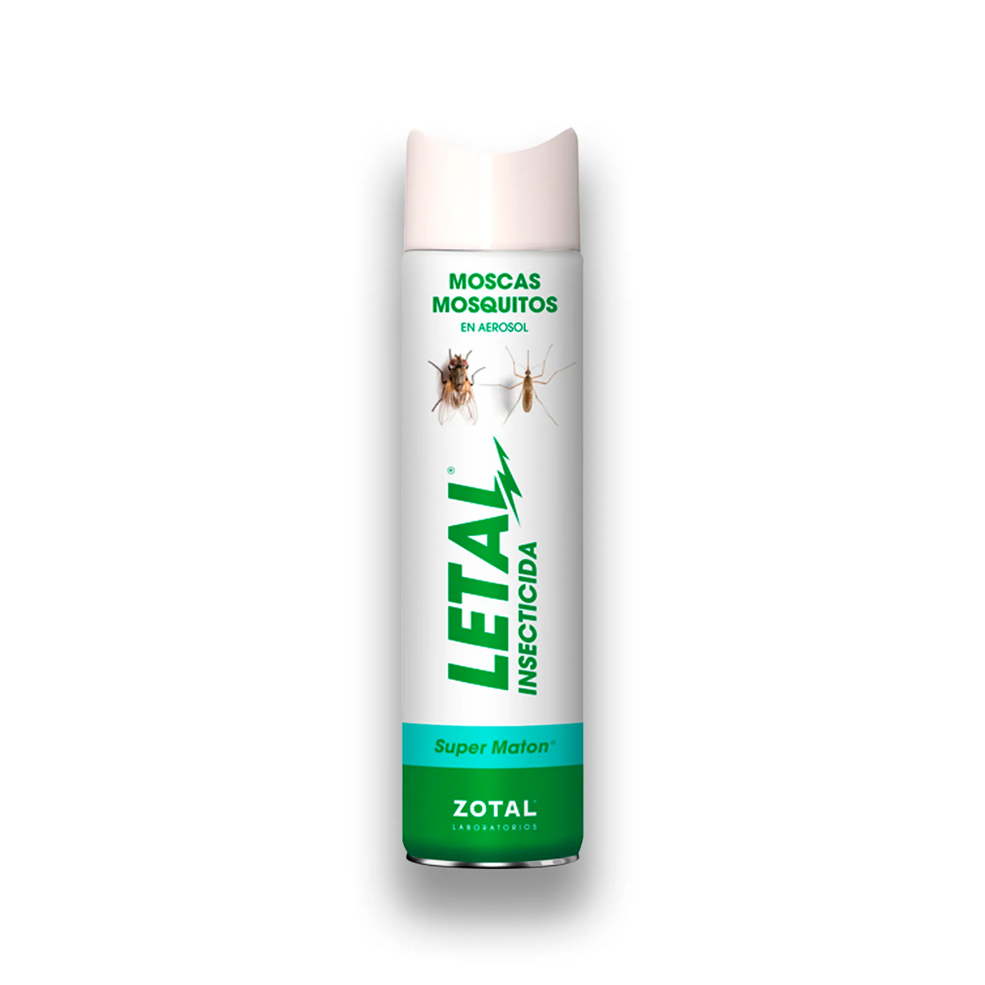 LETAL Super Matón Insecticida en Aerosol contra Moscas y Mosquitos – Acción Rápida contra Insectos Voladores con Aroma a Limón