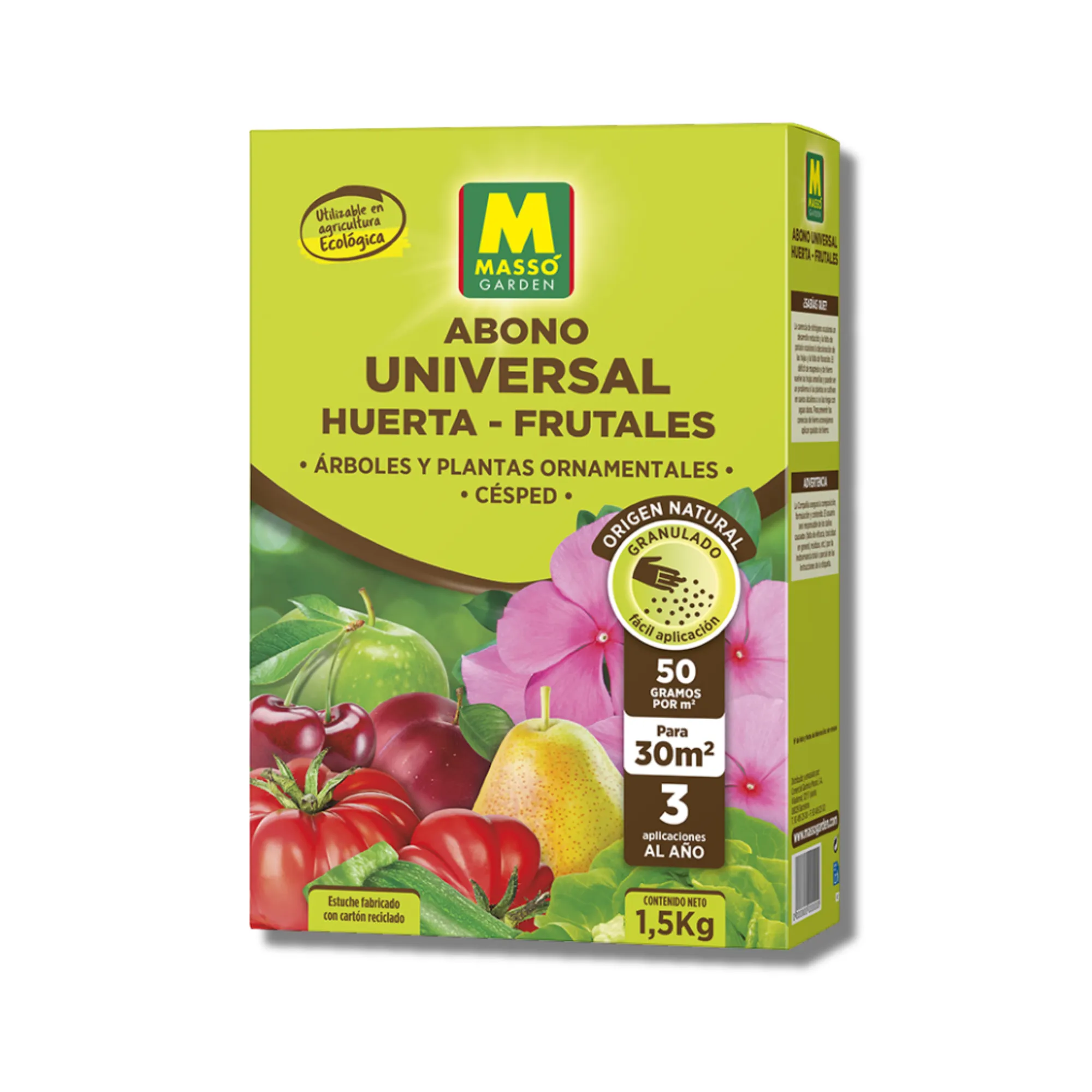 Abono Universal Ecológico para Huerta y Frutales 1,5 kg – Floración y Producción Natural