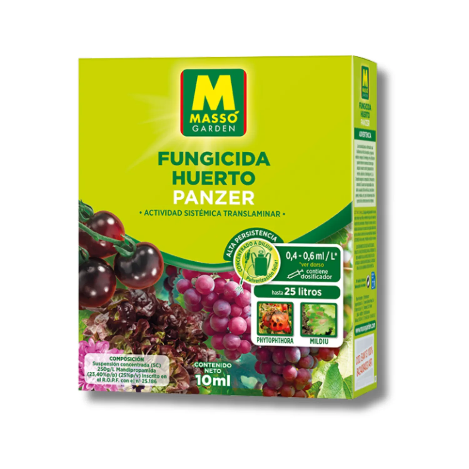 Fungicida Sistémico Huerto 10ml – Protección Prolongada contra Mildiu y Oomicetos