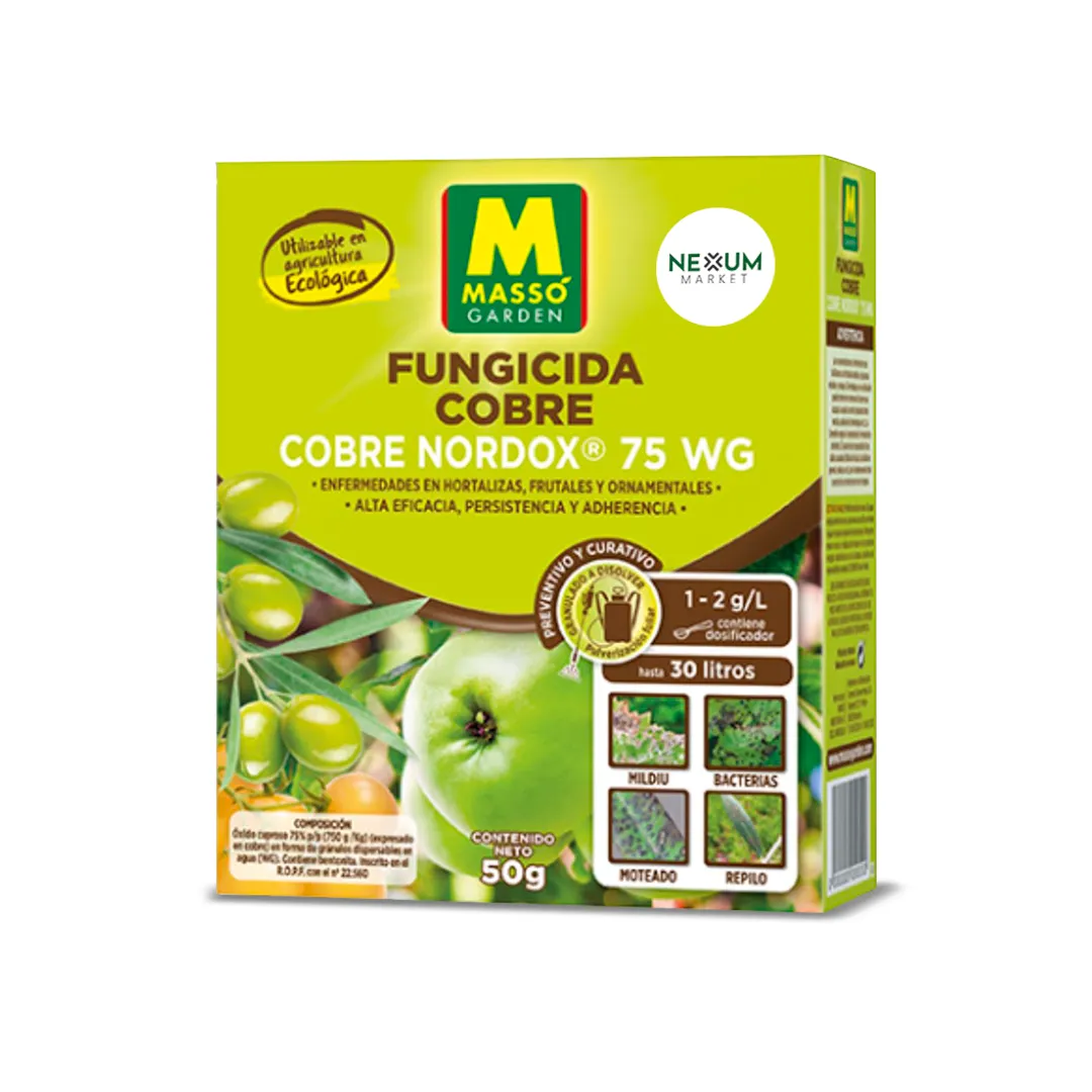 Fungicida Cobre Nordox 75 WG Massó Garden 50 g