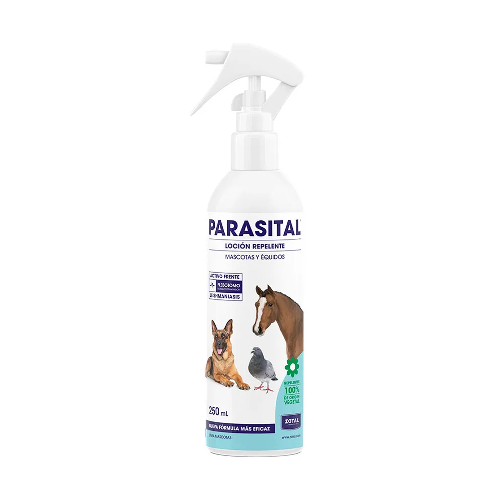 Parasital Loción Repelente Mascotas Équidos y Aves 250 ml