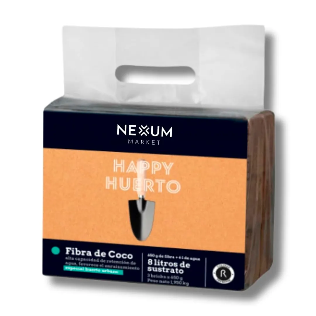 Fibra de Coco Rocalba Happy Huerto 3x650 g